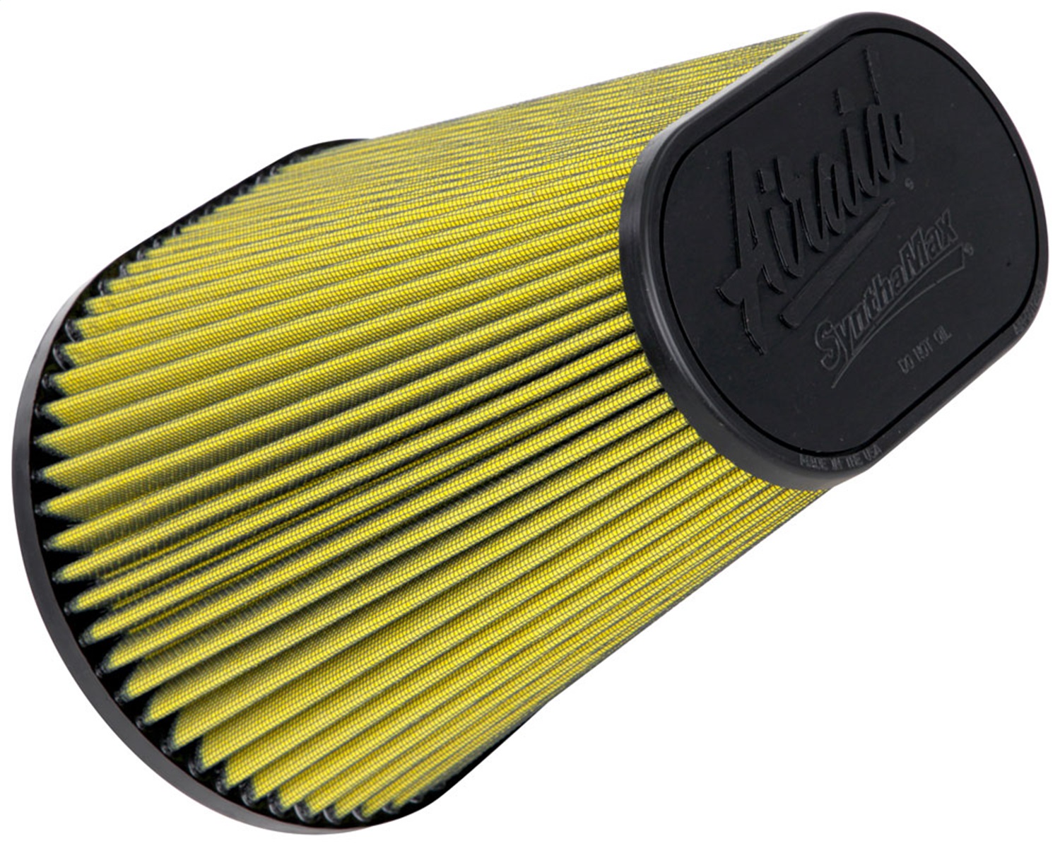 Airaid 725-476 - Universal Air Filter - Cone 6in FLG x 10-3/4x7-3/4in B x 4in T x 9in H - Synthaflow