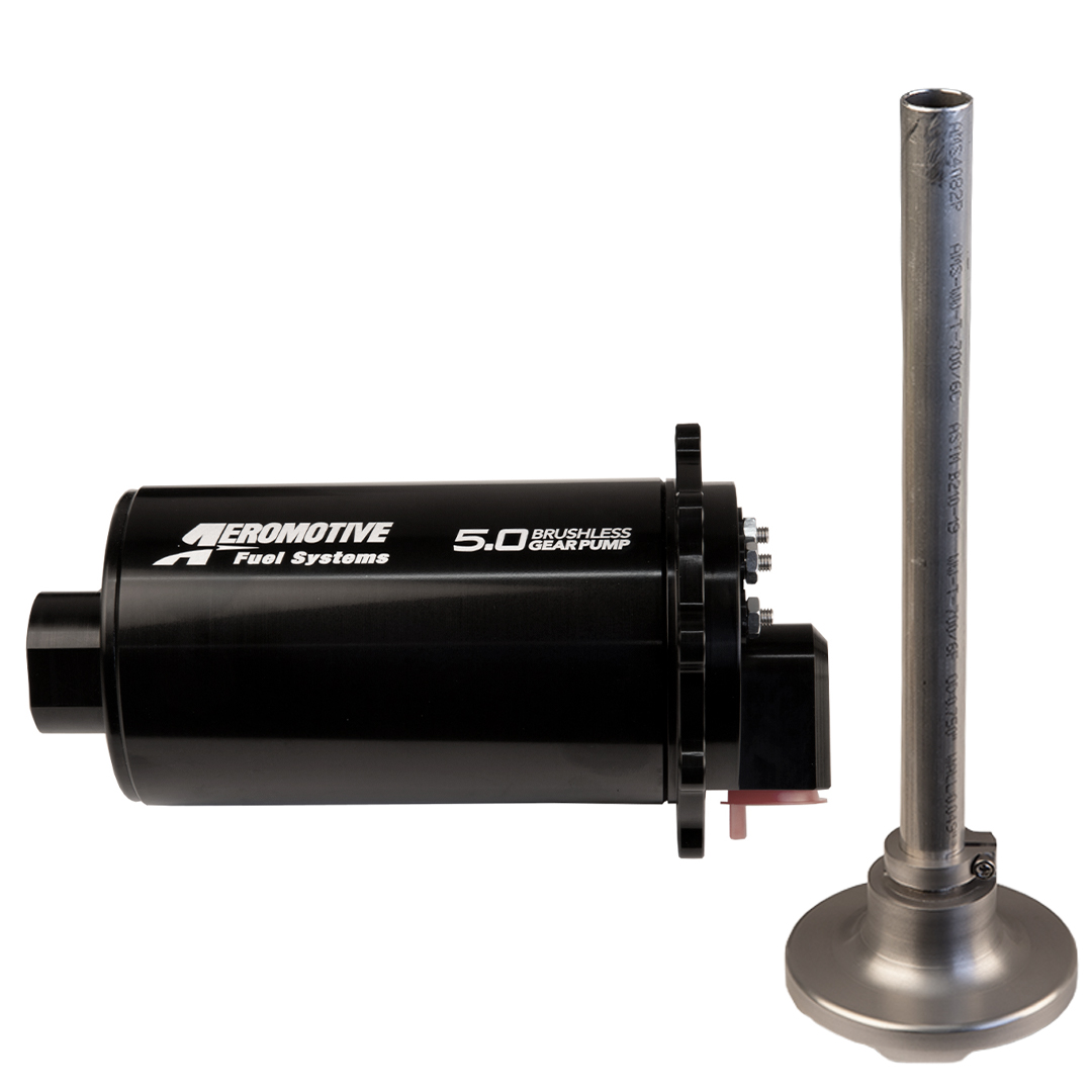 Aeromotive 19322 - Brushless Spur Gear Fuel Pump w/TVS Controller - Universal - In-Tank - 90 Deg - 5gp Aeromotive 19322 - Brushless Spur Gear Fuel Pump w/TVS Controller - Universal - In-Tank - 90 Deg - 5gp