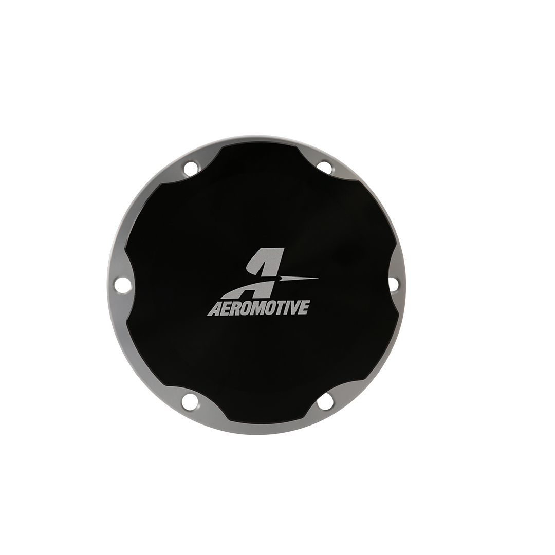 Aeromotive 18730 - Fill Cap - Screw-On - 3in - Flanged - 6-Bolt - Black