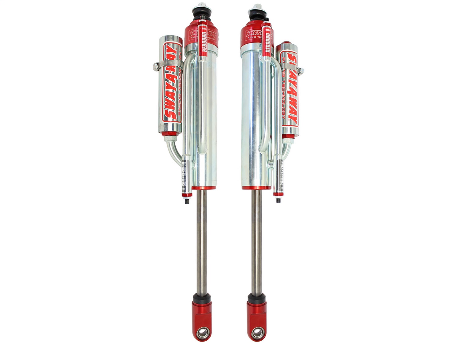 aFe Power 401-5600-14 - Sway-A-Way 2.5in Front Bypass Shock Kit For 4-5in Lifts 07-17 Jeep Wrangler JK