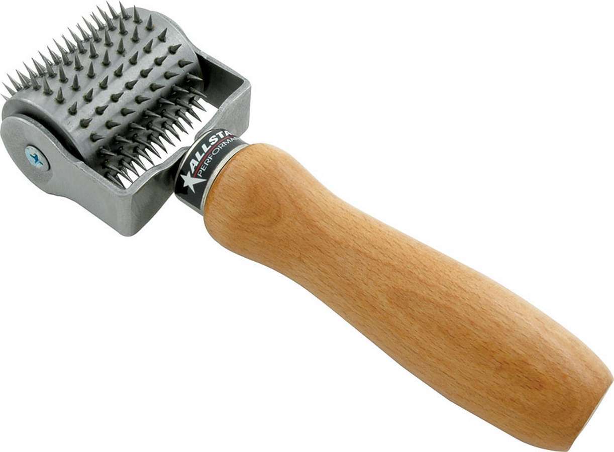 AllStar Performance ALL10550 - Tire Perforator - 2 in Wide - 1/4 in Tall Pins - Steel Head / Wood Handle - Each