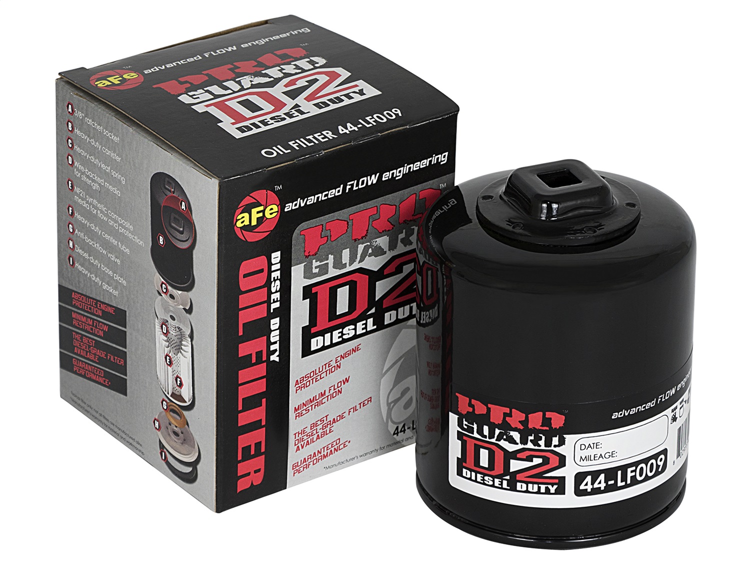 aFe Power 44-LF009 - ProGuard D2 Fluid Filters Oil F/F OIL GM Trucks 03-06 V8-4.8L/5.3L/6.0L aFe Power 44-LF009 - ProGuard D2 Fluid Filters Oil F/F OIL GM Trucks 03-06 V8-4.8L/5.3L/6.0L