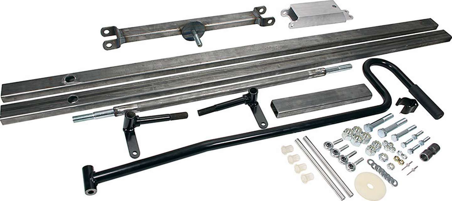 AllStar Performance ALL10601 - Pit Cart Chassis - 1 x 2 in Steel - Axles / Handle - Kit