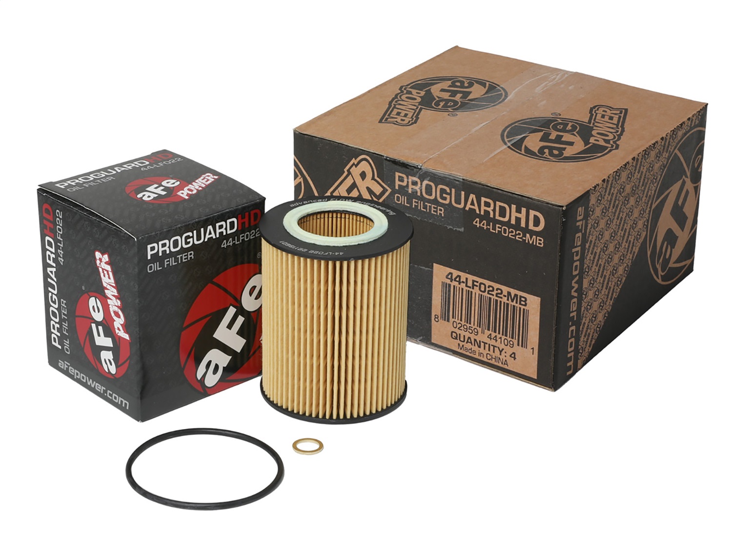 aFe Power 44-LF022-MB - Pro GUARD D2 Oil Filter 96-06 BMW Gas Cars L6 (4 Pack)
