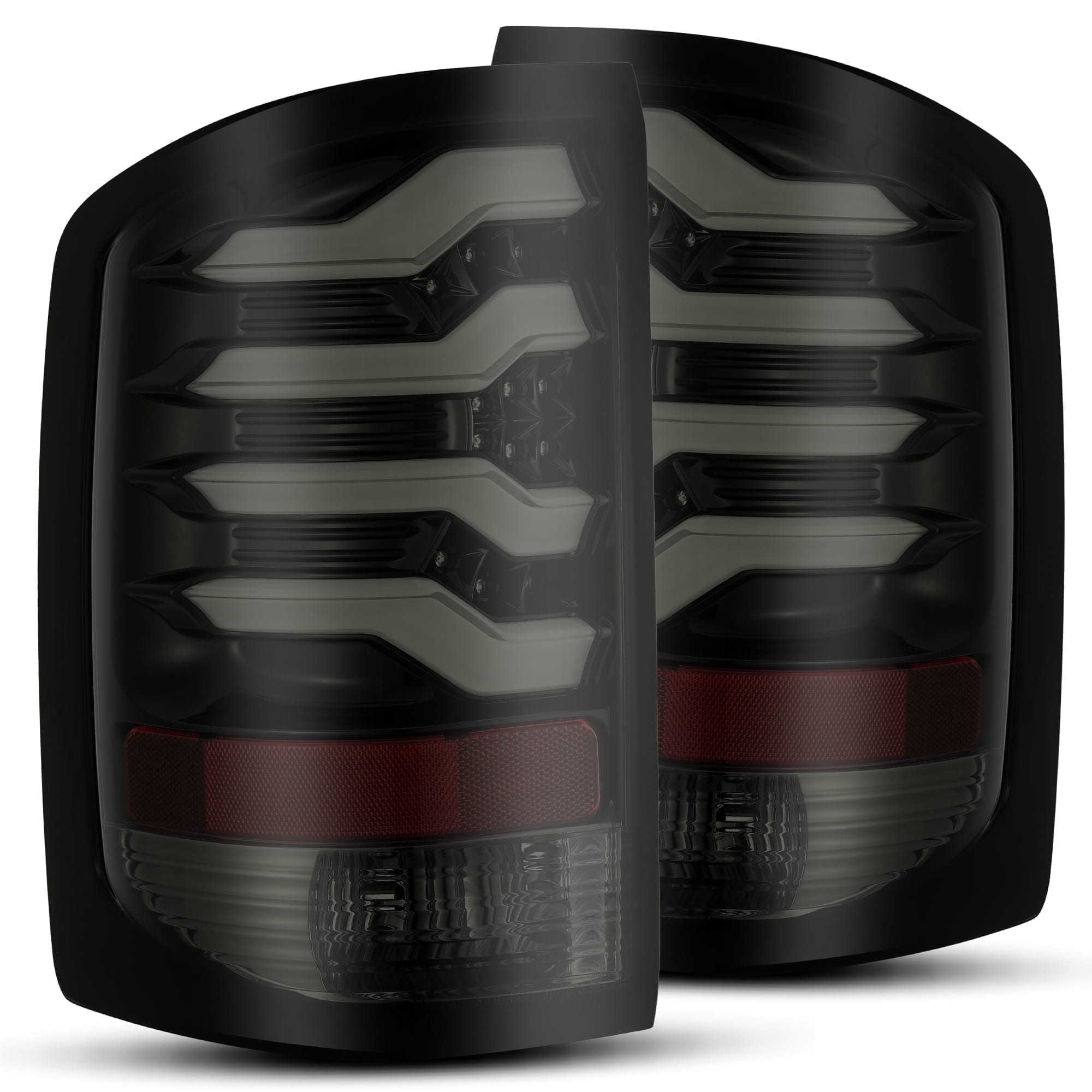 AlphaRex 630010 - 14-18 GMC Sierra 1500 PRO-Series LED Tail Lights Jet Black