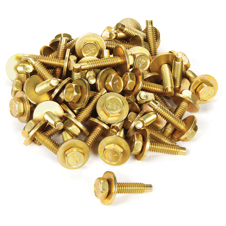 AllStar Performance ALL16554-50 - Body Bolt 1-1/8in 50pk Gold