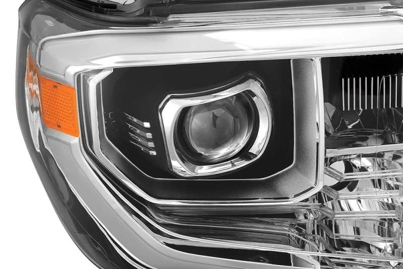 AlphaRex 880778 - 14-18 Toyota Tundra PRO-Series Projector Headlights Chrome w/ Sequential Signal and DRL