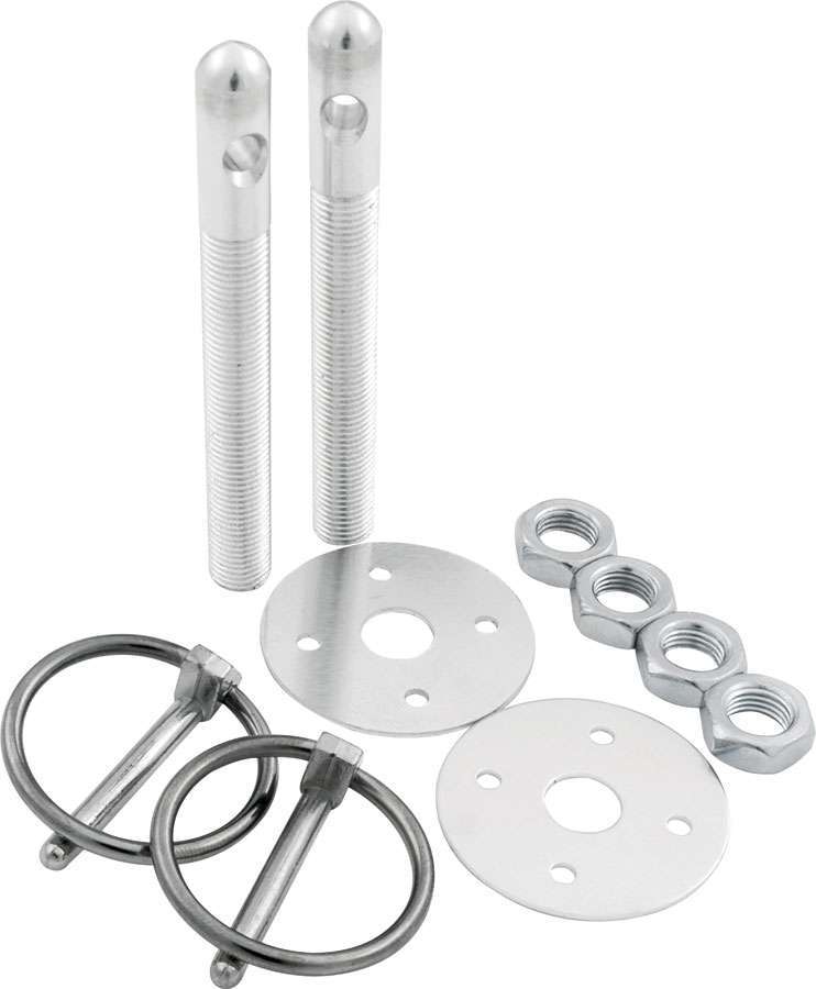 AllStar Performance ALL18480 - Alum Hood Pin Kit 3/8in Silver
