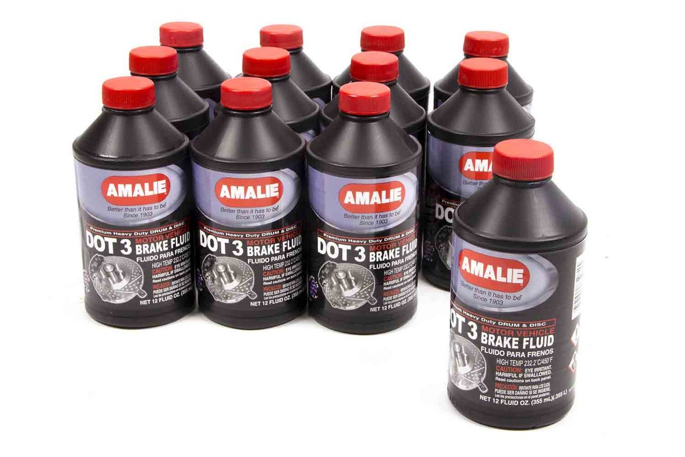 Amalie 160-65031-92 - Dot 3 Brake Fluid Case 12x12 Oz