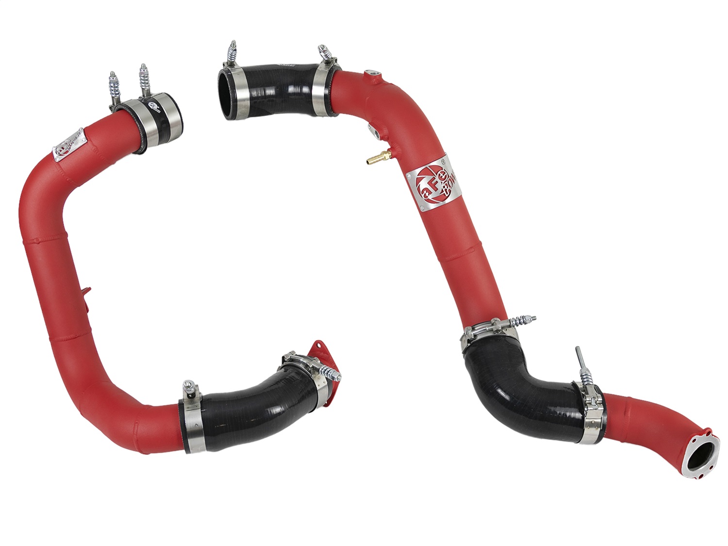 aFe Power 46-20344-R - Bladerunner 2.25in & 2.5in Intercooler Tubes Hot & Cold 16-18 Honda Civic I4-1.5L (t) - Red