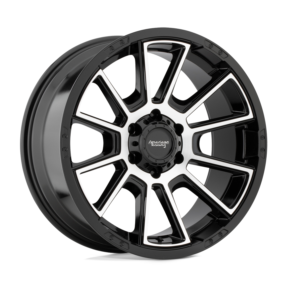 American Racing Wheels AR93329064518 - Ar933 Intake 20X9 Gloss Black Machined