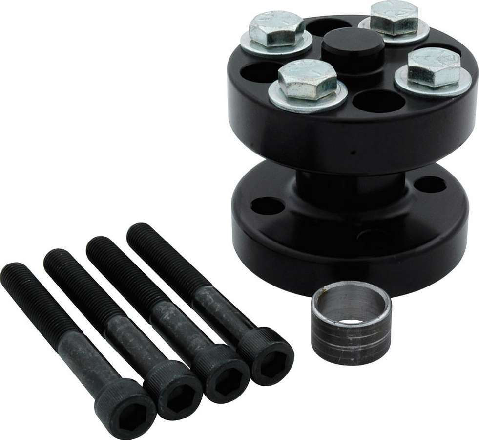 AllStar Performance ALL30186 - Fan Spacer - 2 in Thick - Bushing / Hardware Included - Aluminum - Black Anodized - Chevy V8 / Ford V8 - Each