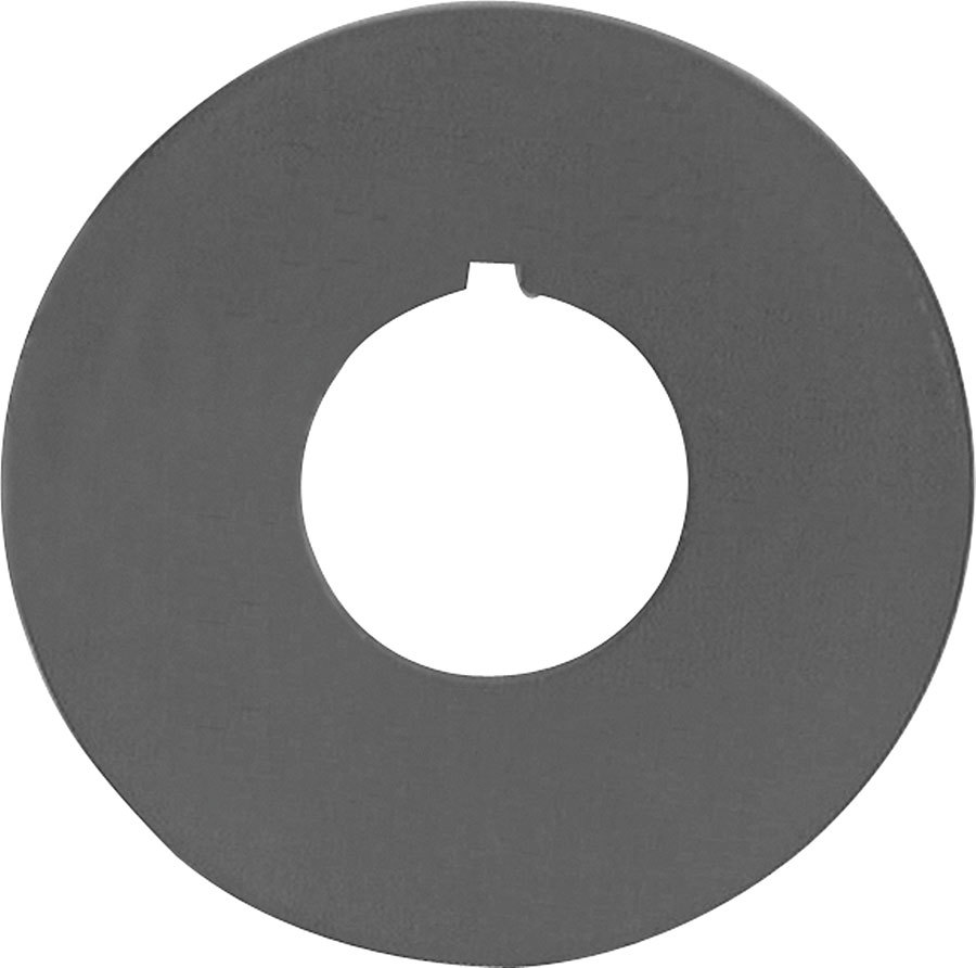 AllStar Performance ALL31035 - Belt Guide - 1/16 in Thick - 1 in Hole - 1/8 in Keyway - Aluminum - Natural - 2-1/2 in Diameter Pulleys - Each