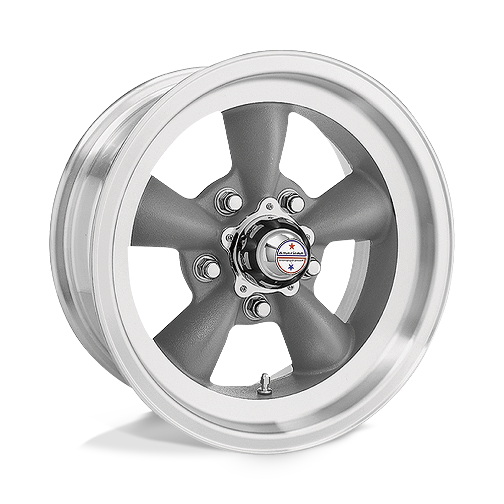 American Racing Wheels VN1055865 - Vn105 Torq Thrust D 15X8.5 Torq Thrust Gray Machined Lip