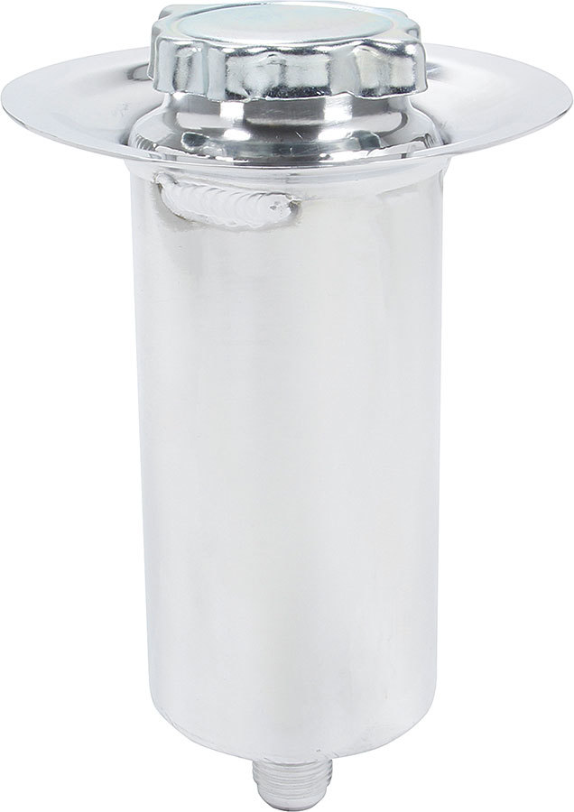 AllStar Performance ALL36110 - Remote Fill Tank - Flush Mount - 10 AN Outlet - Vented Cap - Aluminum - Each