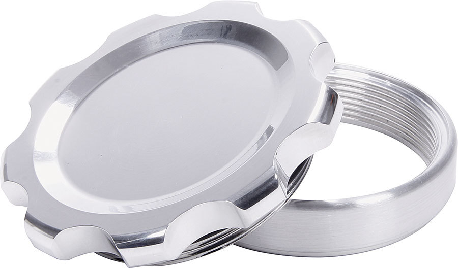 AllStar Performance ALL36177 - Filler Cap Polished with Weld-In Steel Bung Large