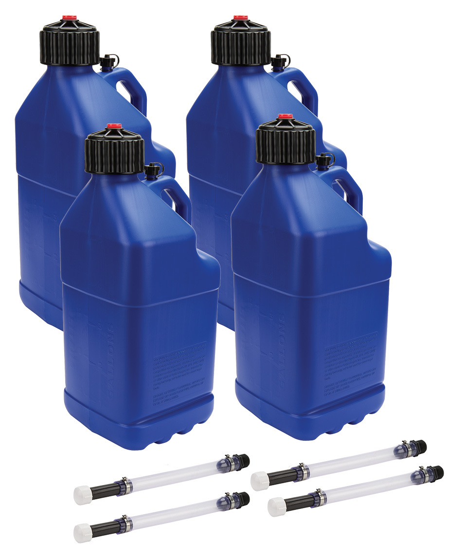 AllStar Performance ALL40122-4 - Utility Jug 5 Gal w/ Filler Hose Blue 4pk AllStar Performance ALL40122-4 - Utility Jug 5 Gal w/ Filler Hose Blue 4pk