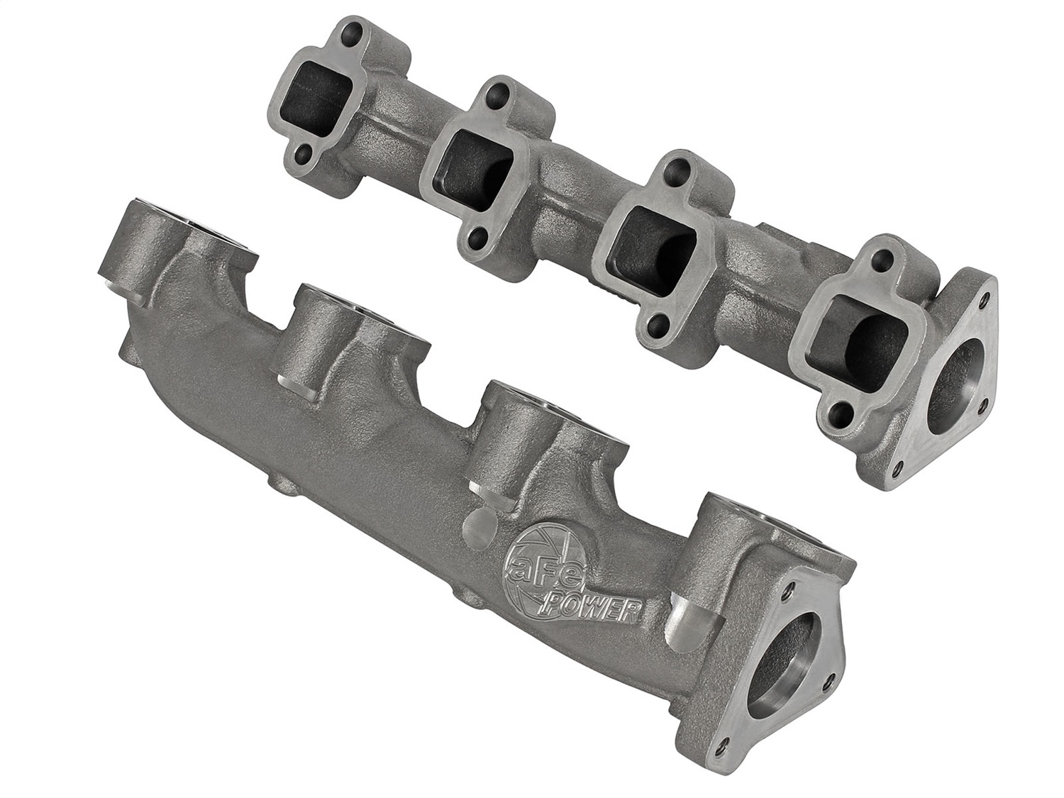 aFe Power 46-40024 - Power BladeRunner Ported Ductile Iron Exhaust Manifold 01-16 GM Diesel Trucks V8-6.6L (td)
