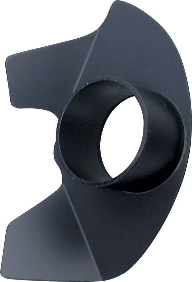 AllStar Performance ALL42116 - Spindle Duct - Spindle Mount - Driver Side - Single 3 in Tube - 9 in Long x 4.75 in Wide - Aluminum - Black Paint - Fabricated Spindles - Each
