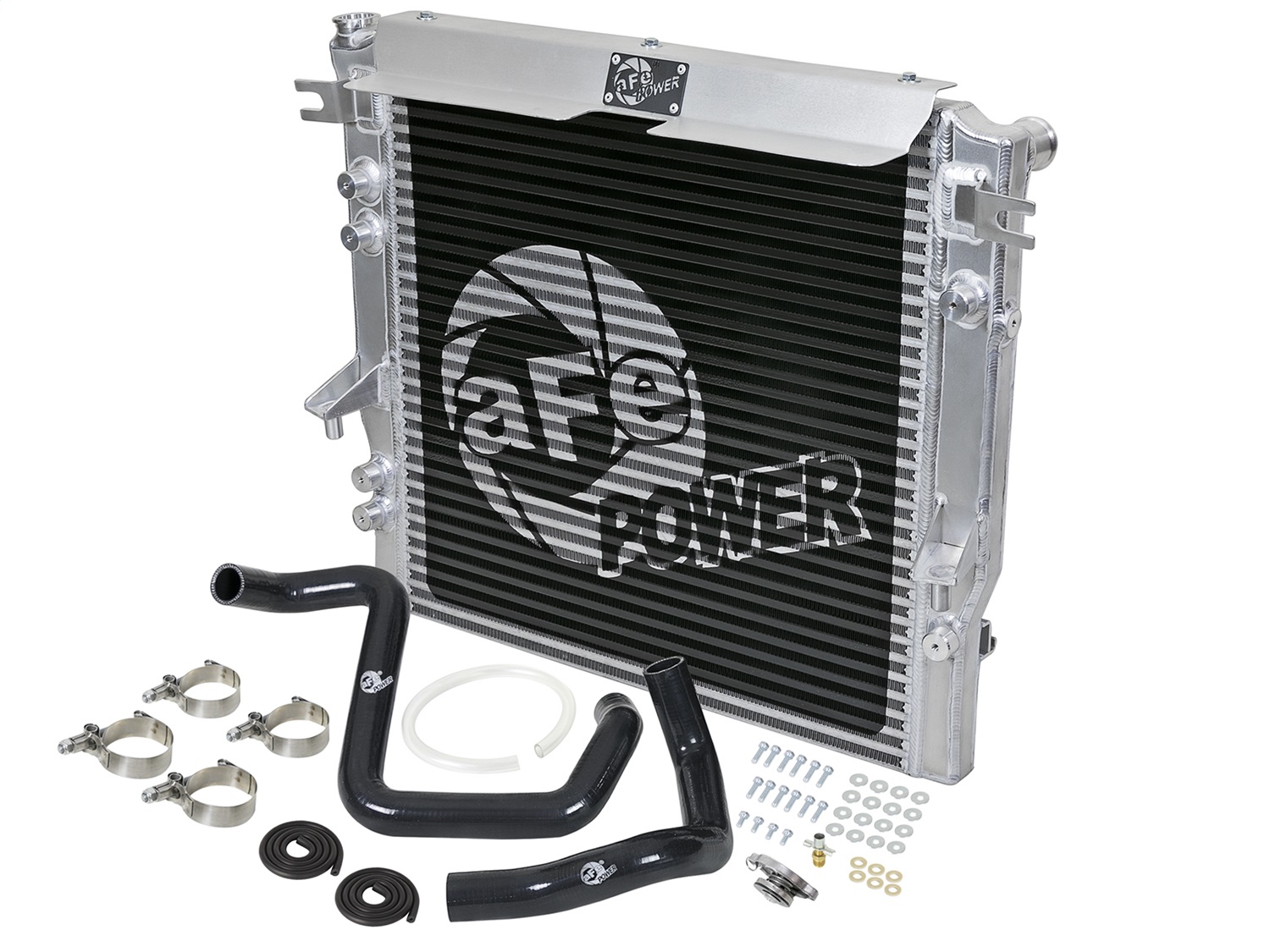 aFe Power 46-50012-B - BladeRunner GT Series Bar and Plate Radiator w/ Black Hoses 12-18 Jeep Wrangler (JK) V6 3.6L