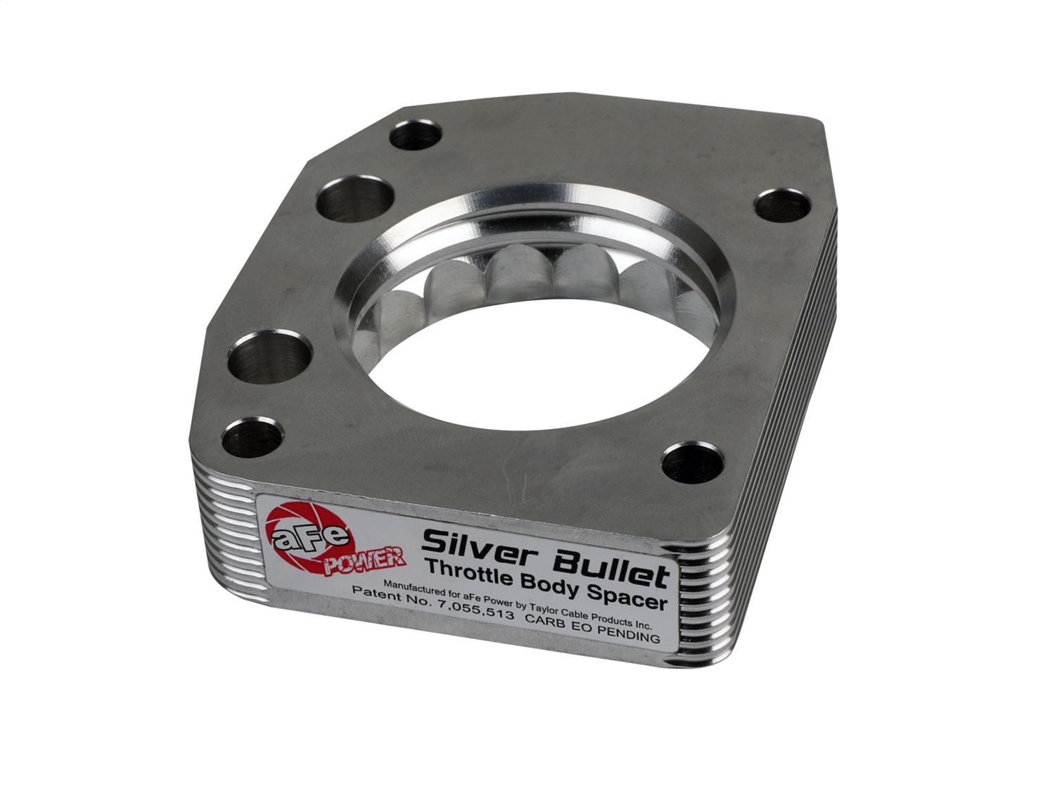 aFe Power 46-37005 - 00-03 Honda S2000 L4 2.0L Silver Bullet Throttle Body Spacer - Silver aFe Power 46-37005 - 00-03 Honda S2000 L4 2.0L Silver Bullet Throttle Body Spacer - Silver