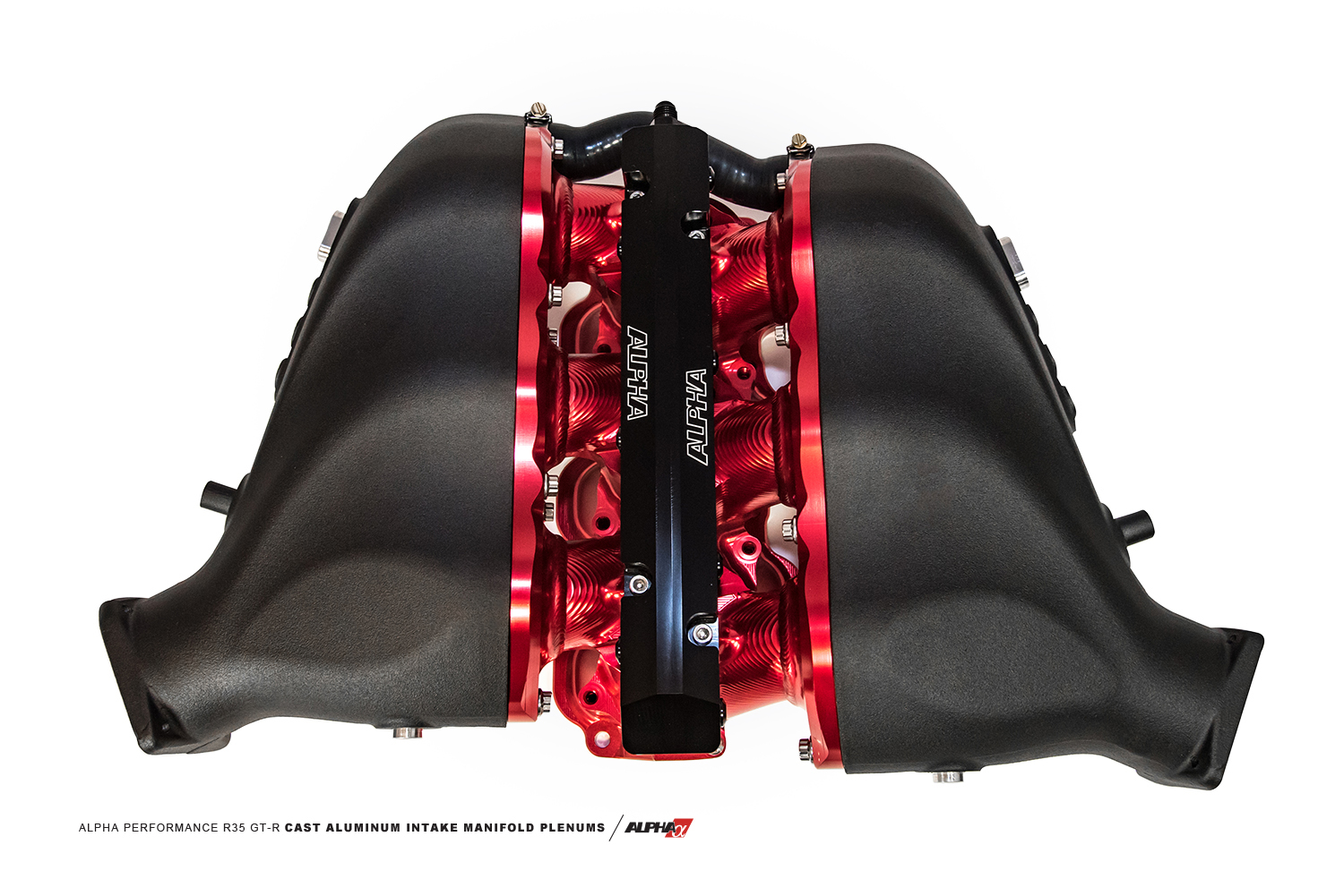 AMS ALP.07.08.0101-23 - Performance Nissan GT-R Alpha Carbon Fiber/Billet Intake Manifold w/Secondary Fuel Rail - Blue AMS ALP.07.08.0101-23 - Performance Nissan GT-R Alpha Carbon Fiber/Billet Intake Manifold w/Secondary Fuel Rail - Blue
