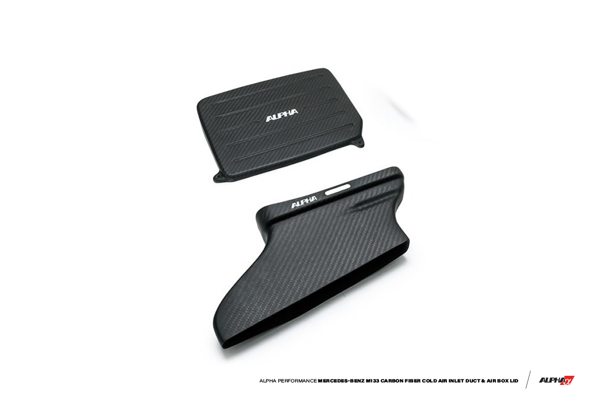 AMS ALP.19.08.0003-1 - Mercedes-Benz 2.0L M133 AMG Carbon Fiber Cold Air Inlet Duct & Air Box Lid