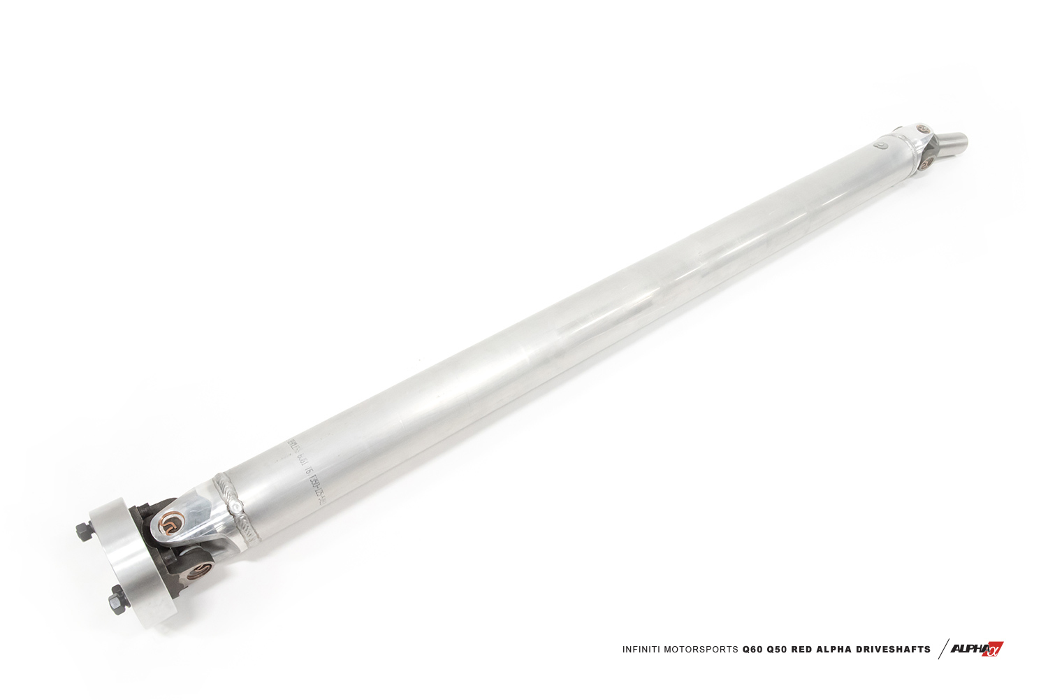 AMS ALP.28.03.0002-1 - INFINITI Q60 Q50 Red Alpha Aluminum Rear Wheel Drive Driveshaft