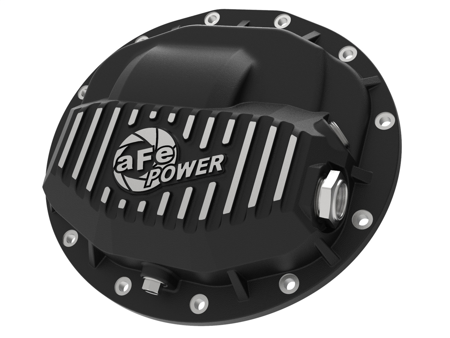 aFe Power 46-70402 - Power Pro Series Rear Differential Cover Black w/ Machined Fins 13-18 RAM Diesel Trucks L6-6.7L