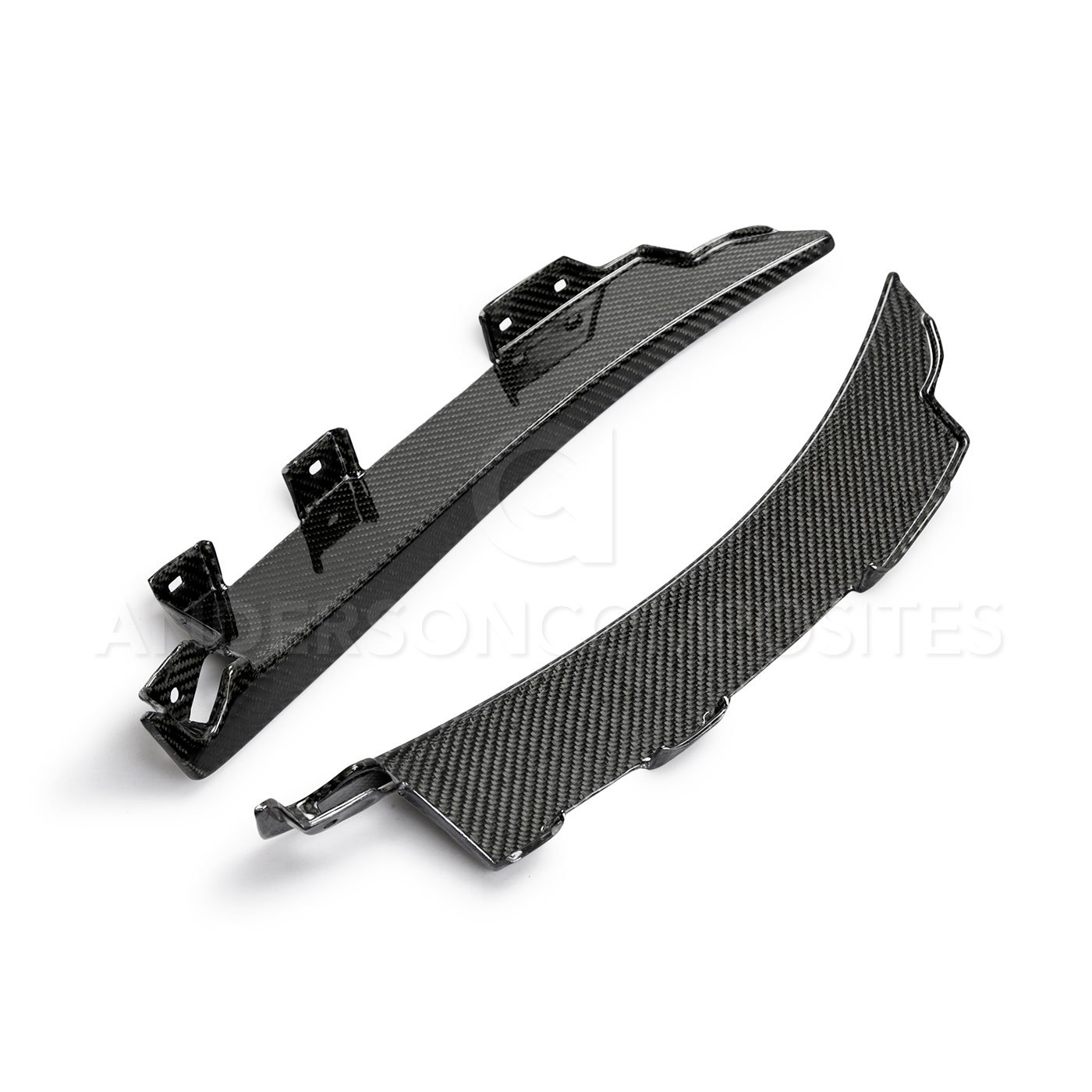Anderson Composites AC-RMG20FDMU500 - 2020 Ford Mustang/Shelby GT500 Carbon Fiber Rear Mud Guards
