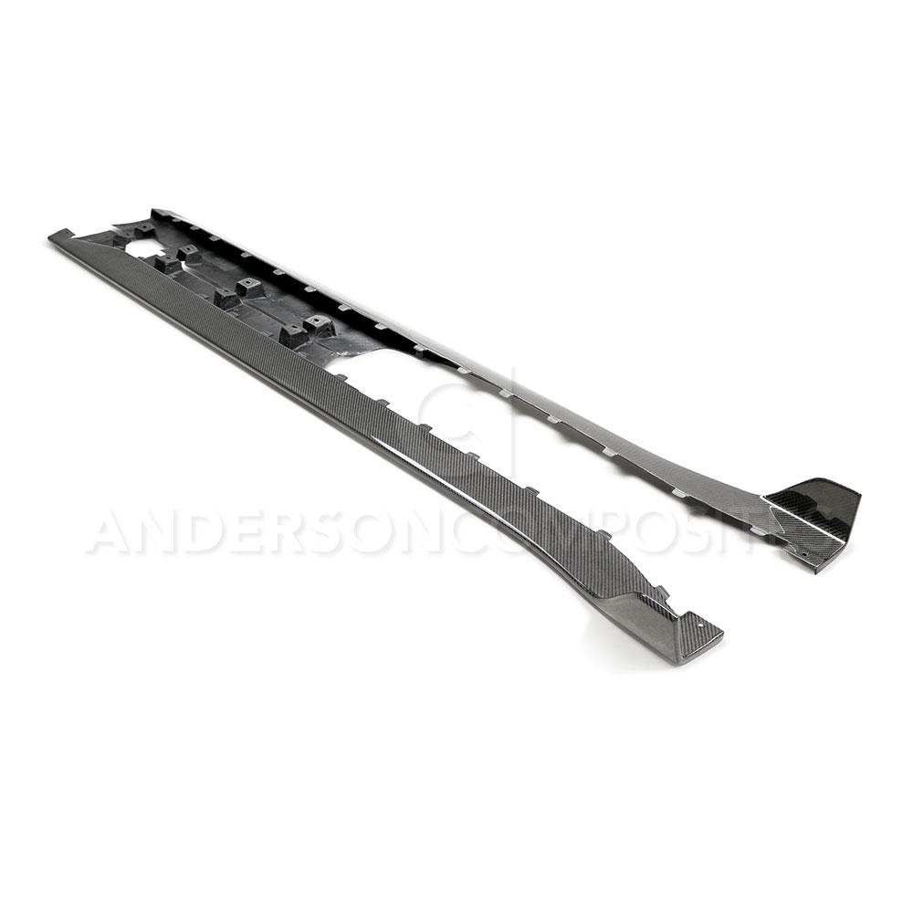 Anderson Composites AC-SS20FDMU500 - 2020 Ford Mustang Shelby GT500 Carbon Fiber Rocker Panel Splitters Anderson Composites AC-SS20FDMU500 - 2020 Ford Mustang Shelby GT500 Carbon Fiber Rocker Panel Splitters