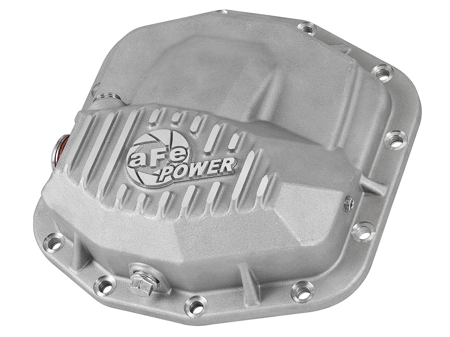 aFe Power 46-71030A - POWER Street Series Front Differential Cover Raw w/ Machined Fins