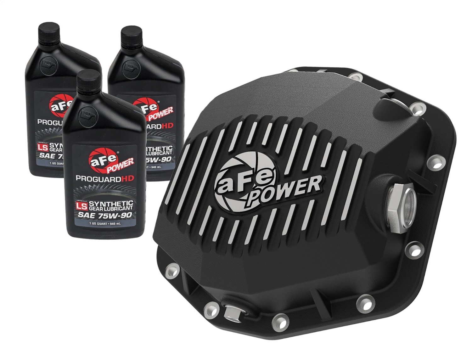 aFe Power 46-71291B - POWER 2021 Ford Bronco w/ Dana M220 Diff Cover w/ Gear Oil Black Street Series w/ Machined Fins aFe Power 46-71291B - POWER 2021 Ford Bronco w/ Dana M220 Diff Cover w/ Gear Oil Black Street Series w/ Machined Fins