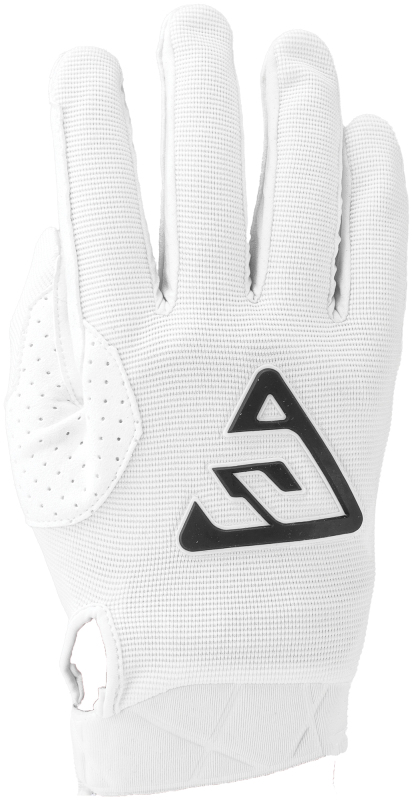 Answer 442878 - 25 Peak Gloves White/Black Logo Youth - Medium Answer 442878 - 25 Peak Gloves White/Black Logo Youth - Medium