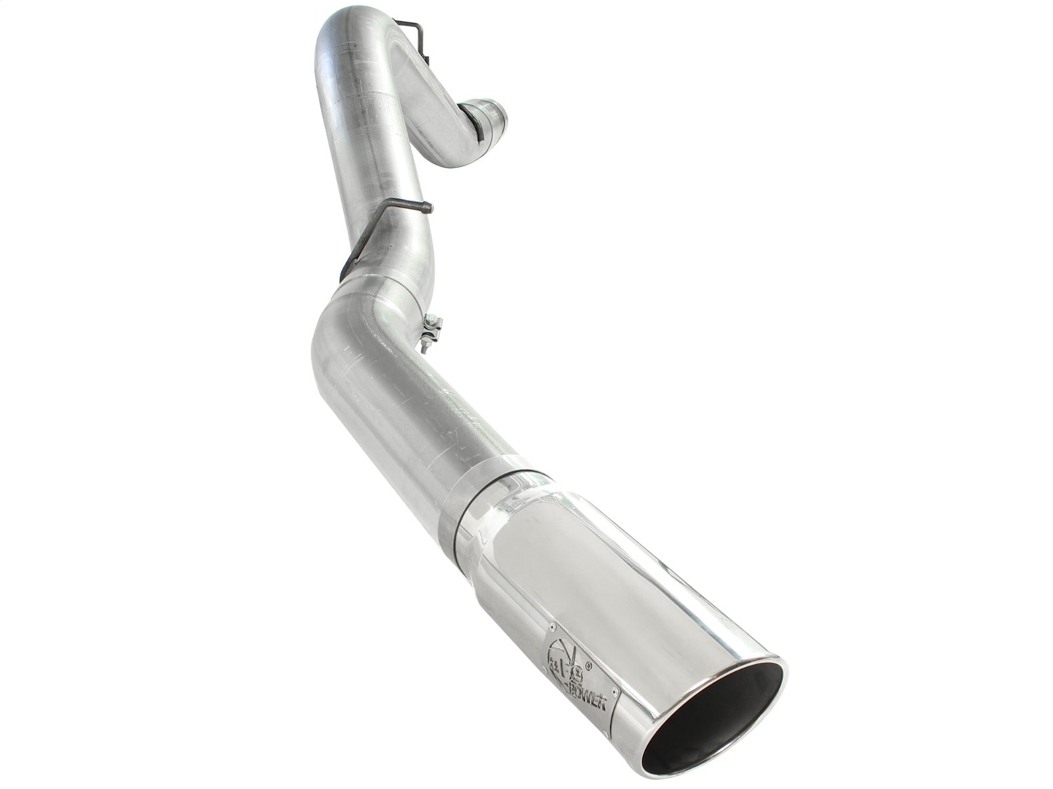 aFe Power 49-04041-P - Atlas Exhaust 5in DPF-Back Al Steel 11-13 GM Diesel Trucks V8-6.6L (td) LML (Pol Tip)