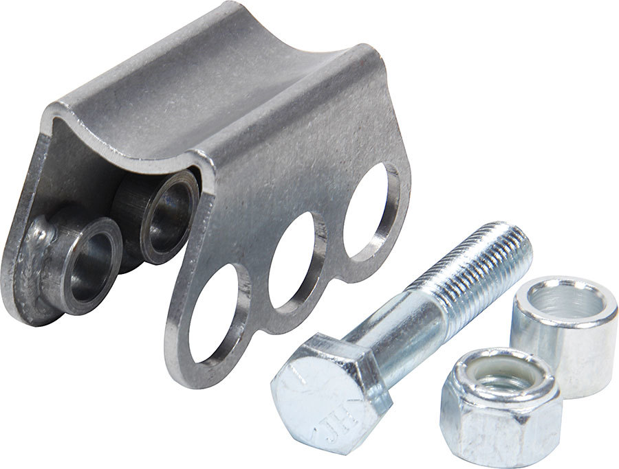 AllStar Performance ALL60115 - Shock Mount - Weld-On - Three 1/2 in Mounting Holes - Steel - Natural - 1-1/2 in OD Tubing - Each