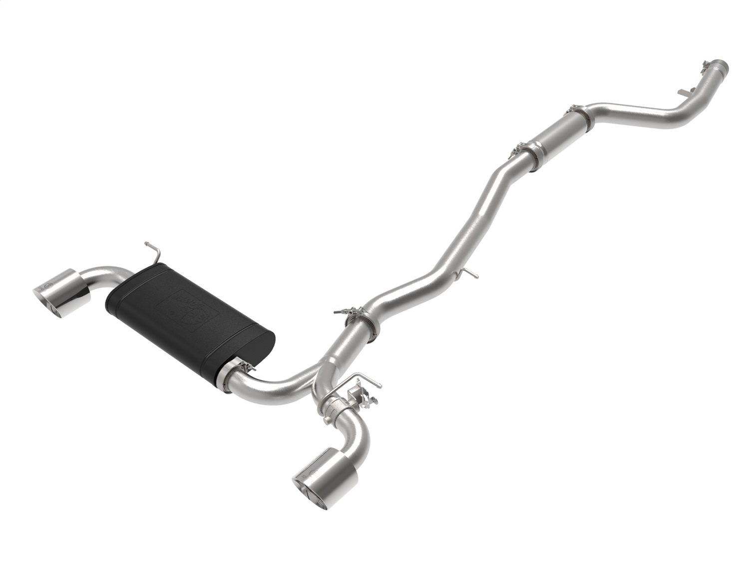 aFe Power 49-36043-P - POWER Takeda 2020 Toyota Supra L6-3.0L (t) 3in-2.5in 304 SS CB Exhaust Polished Tips