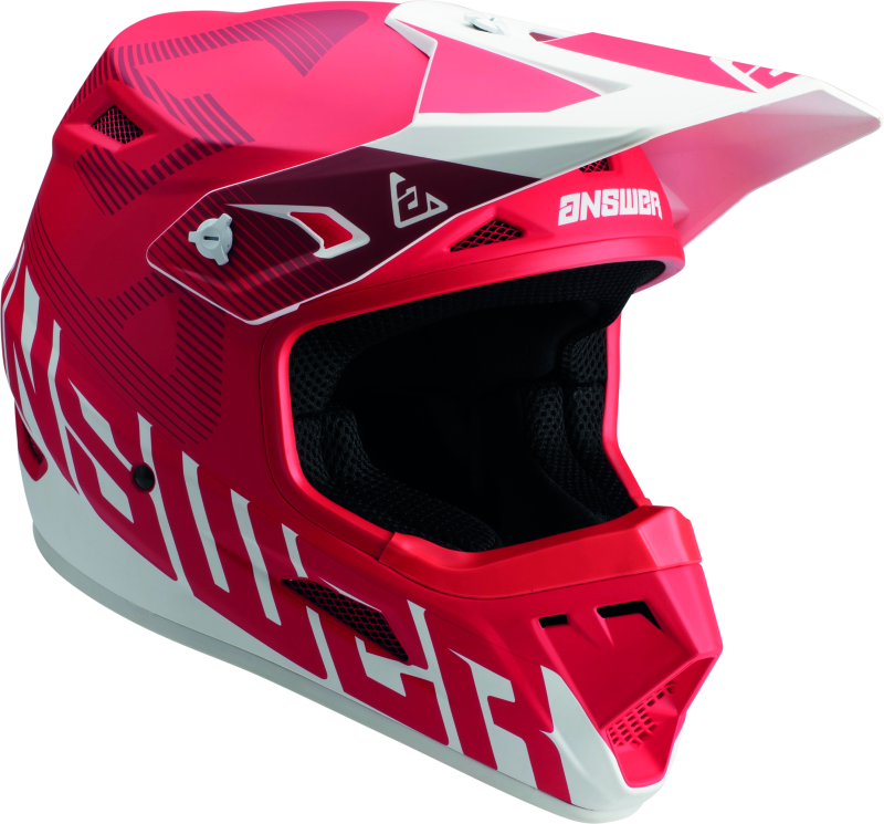 Answer 447749 - AR1 V2 Bold Helmet Red/White Youth - Medium Answer 447749 - AR1 V2 Bold Helmet Red/White Youth - Medium