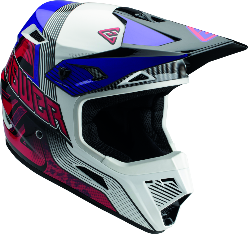 Answer 447771 - AR1 Vendetta Helmet Red/White/Purple Youth - Large