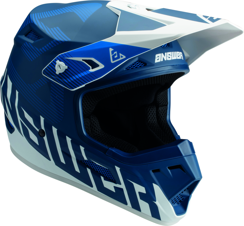 Answer 447652 - AR1 V2 Bold Helmet Blue/White - Large Answer 447652 - AR1 V2 Bold Helmet Blue/White - Large