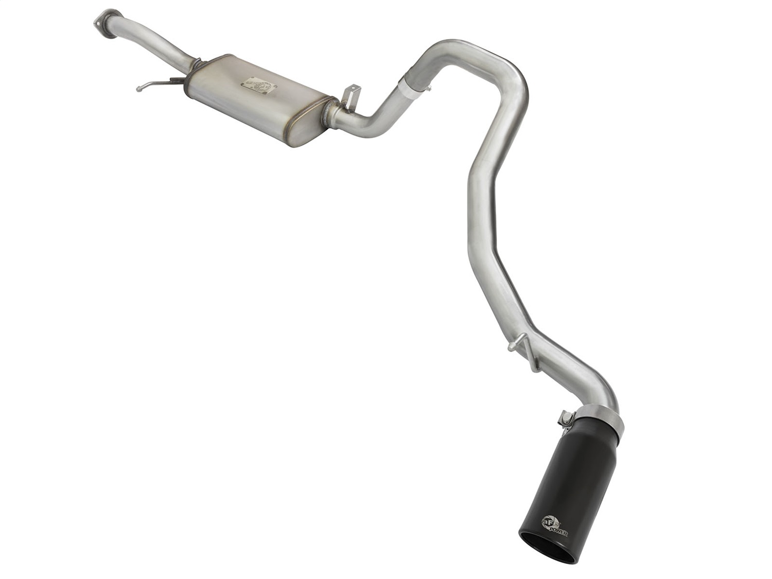 aFe Power 49-36115-B - MACHForce XP 2-1/2in SS-304 Cat-Back Exhausts w/ Black Tip 02-16 Nissan Patrol (Y61) I6-4.8L