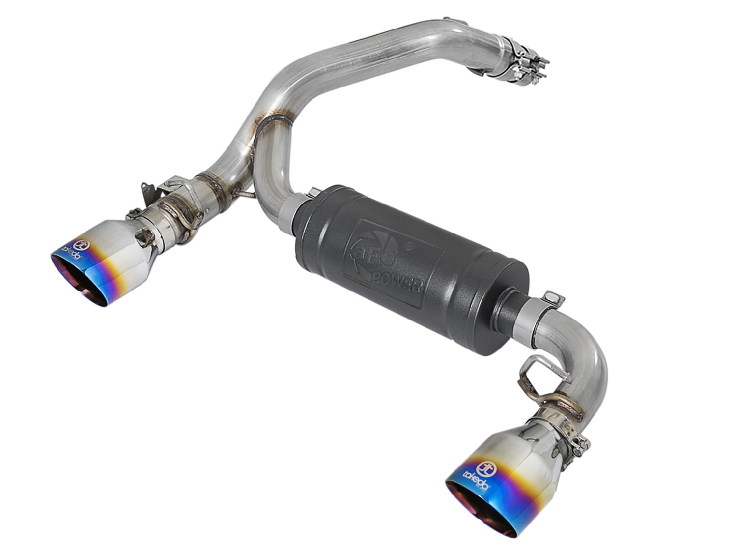 aFe Power 49-33104-L - Takeda 3in 304 SS Axle-Back Exhaust System w/ Blue Flame Tip 16-18 Ford Focus RS 2.3L (t) aFe Power 49-33104-L - Takeda 3in 304 SS Axle-Back Exhaust System w/ Blue Flame Tip 16-18 Ford Focus RS 2.3L (t)