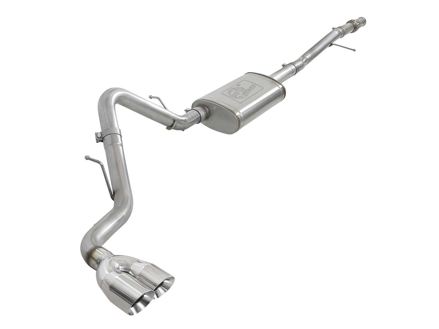 aFe Power 49-34106-P - Vulcan Series 3in 304SS Exhaust Cat-Back w/Pol Tip 2019 GM Silverado/Sierra 1500 V6-4.3L/V8-5.3L