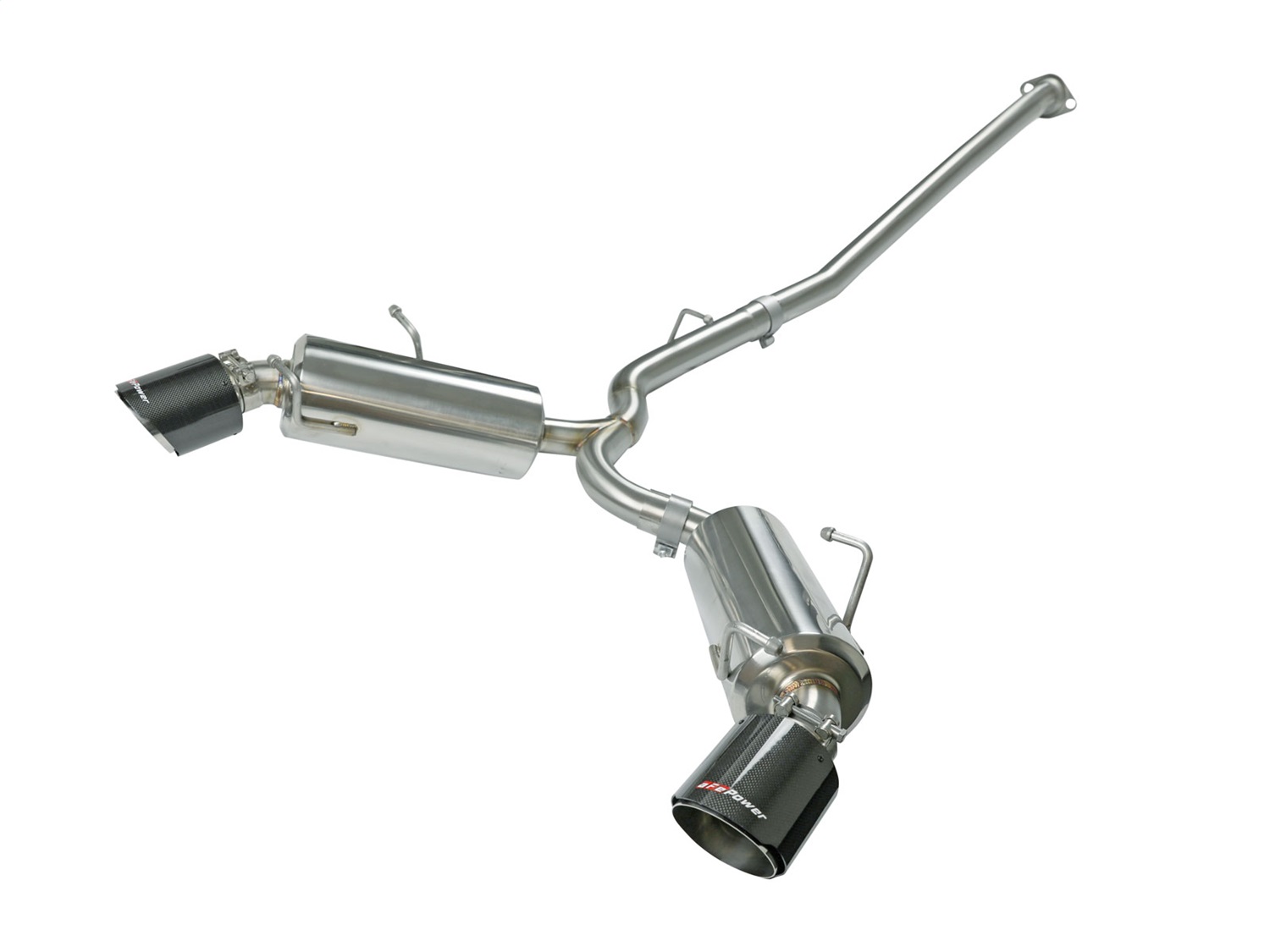 aFe Power 49-36023-C - Takeda Exhaust Axle-Back 13-15 Scion FRS / Subaru BRZ 304SS Carbon Fiber Dual Tips Exhaust
