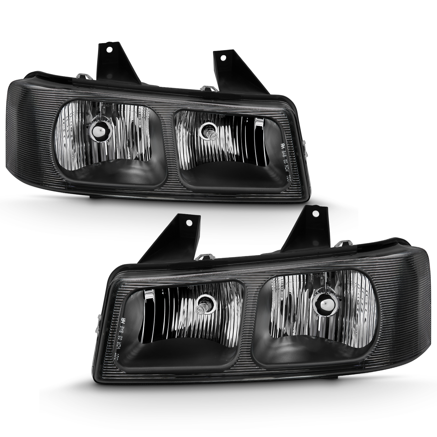 Anzo 111474 - 2003-2017 Chevy Express Crystal Headlight Black