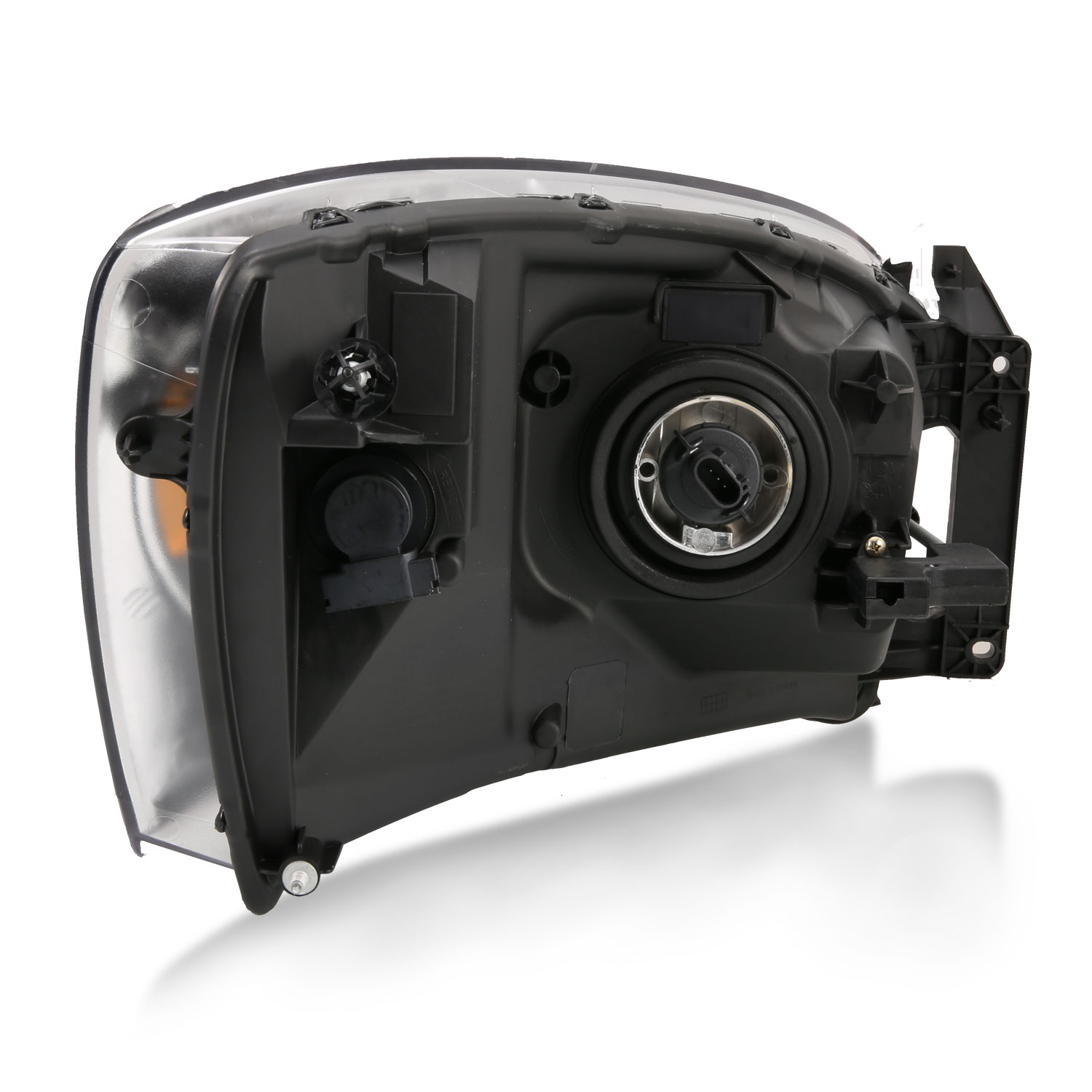 Anzo 111427 - 2006-2009 Dodge Ram 1500 Crystal Headlight Black Amber Anzo 111427 - 2006-2009 Dodge Ram 1500 Crystal Headlight Black Amber