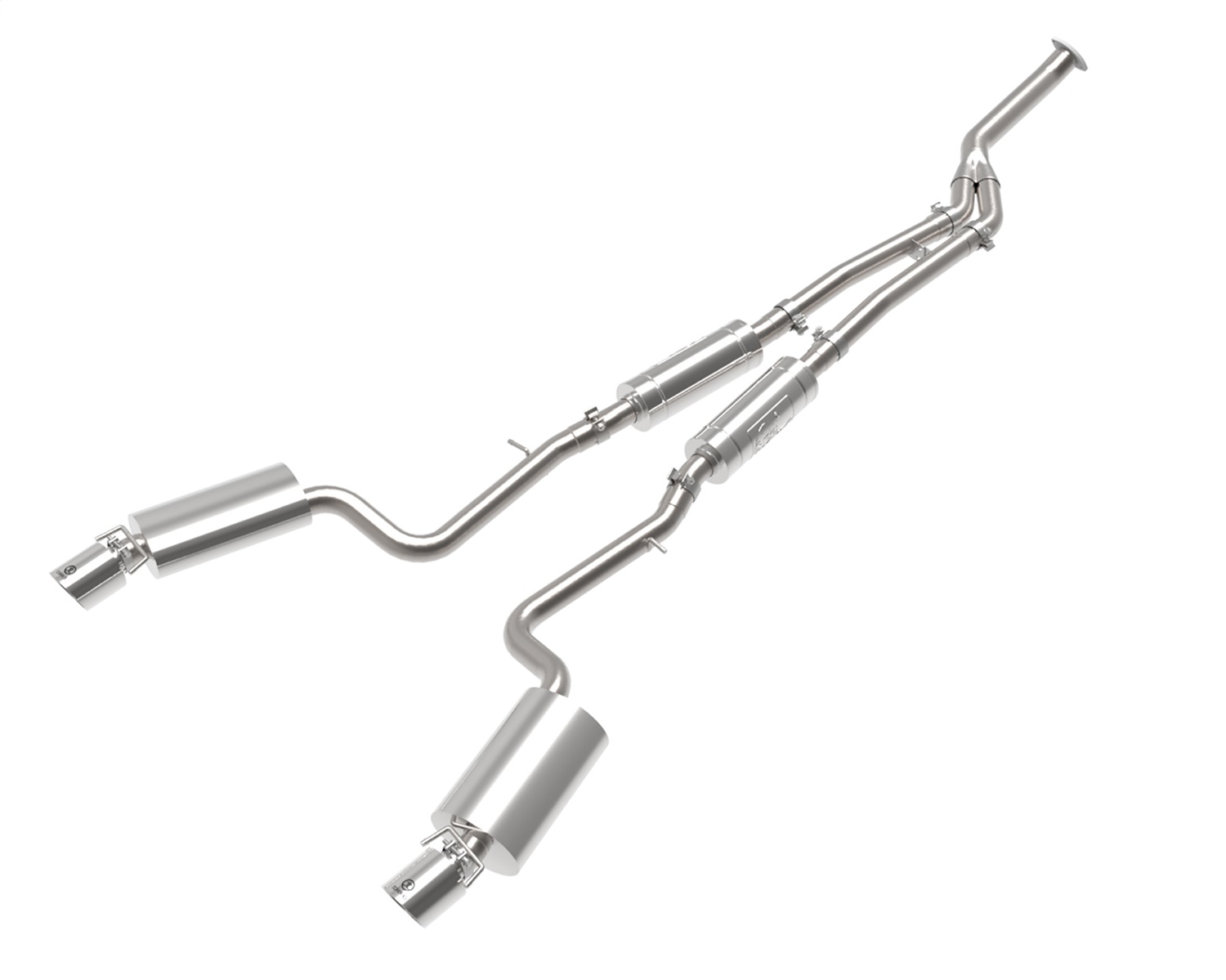 aFe Power 49-36059-P - POWER Takeda 16-17 Lexus IS200t L4-2.0L (t) 2.5in-3in 304 SS CB Exhaust w/Polish Tip