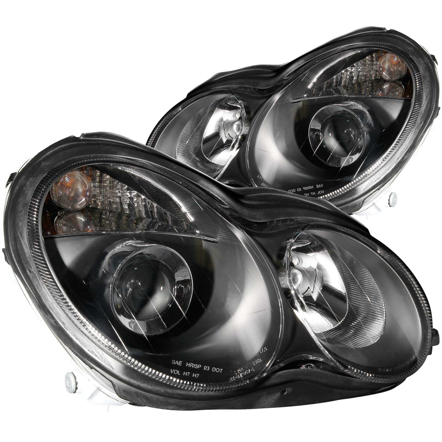 Anzo 121079 - 2001-2007 Mercedes Benz C Class W203 Projector Headlights Black Anzo 121079 - 2001-2007 Mercedes Benz C Class W203 Projector Headlights Black