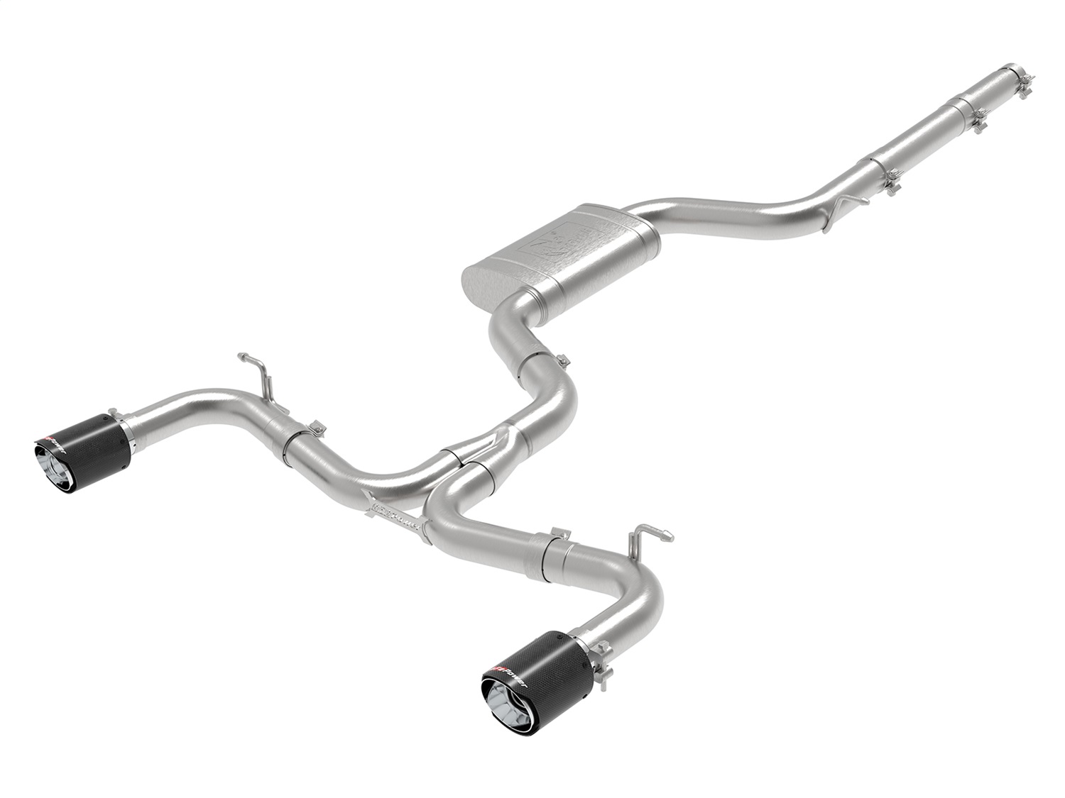 aFe Power 49-36418-C - MACH Force-Xp 3 IN to 2-1/2 IN Stainless Steel Cat-Back Exhaust Carbon Volkswagen GTI 15-17
