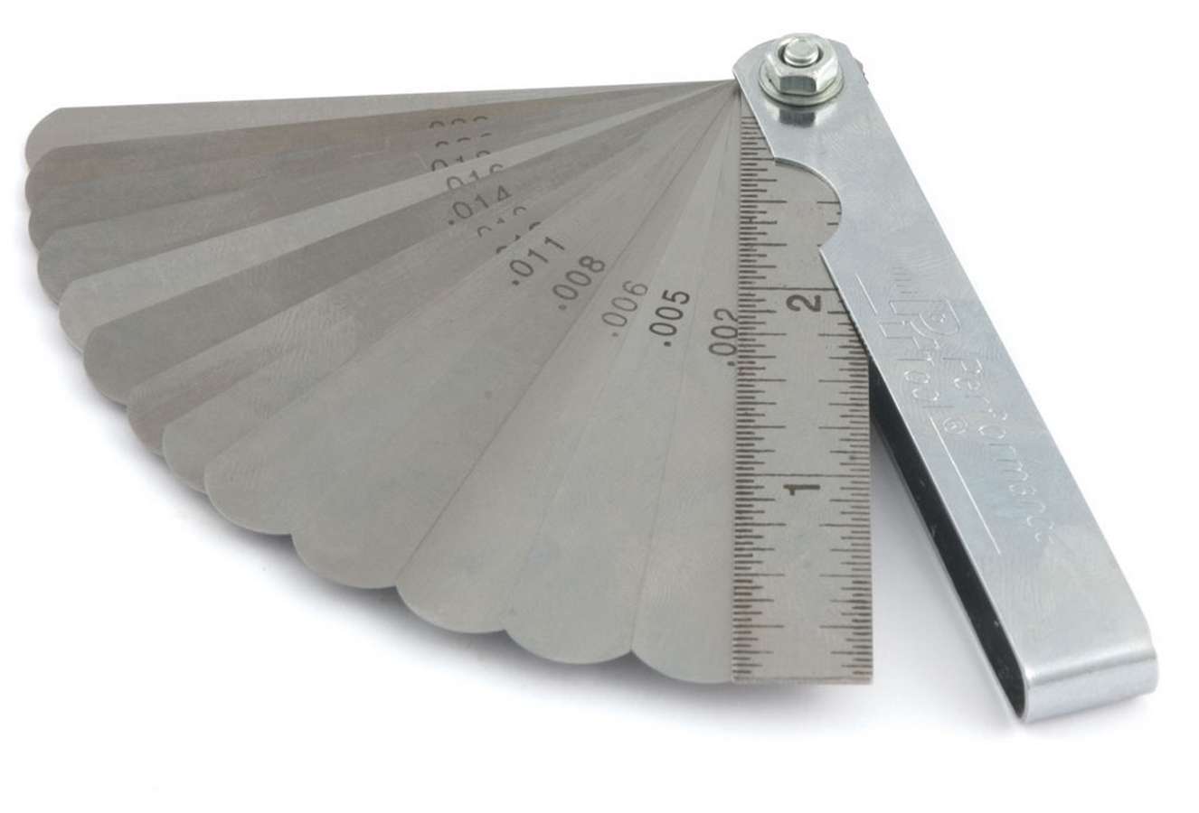 AllStar Performance ALL96420 - Feeler Gauge - Straight - SAE / Metric Sizing - Steel - Chrome / Natural - Kit